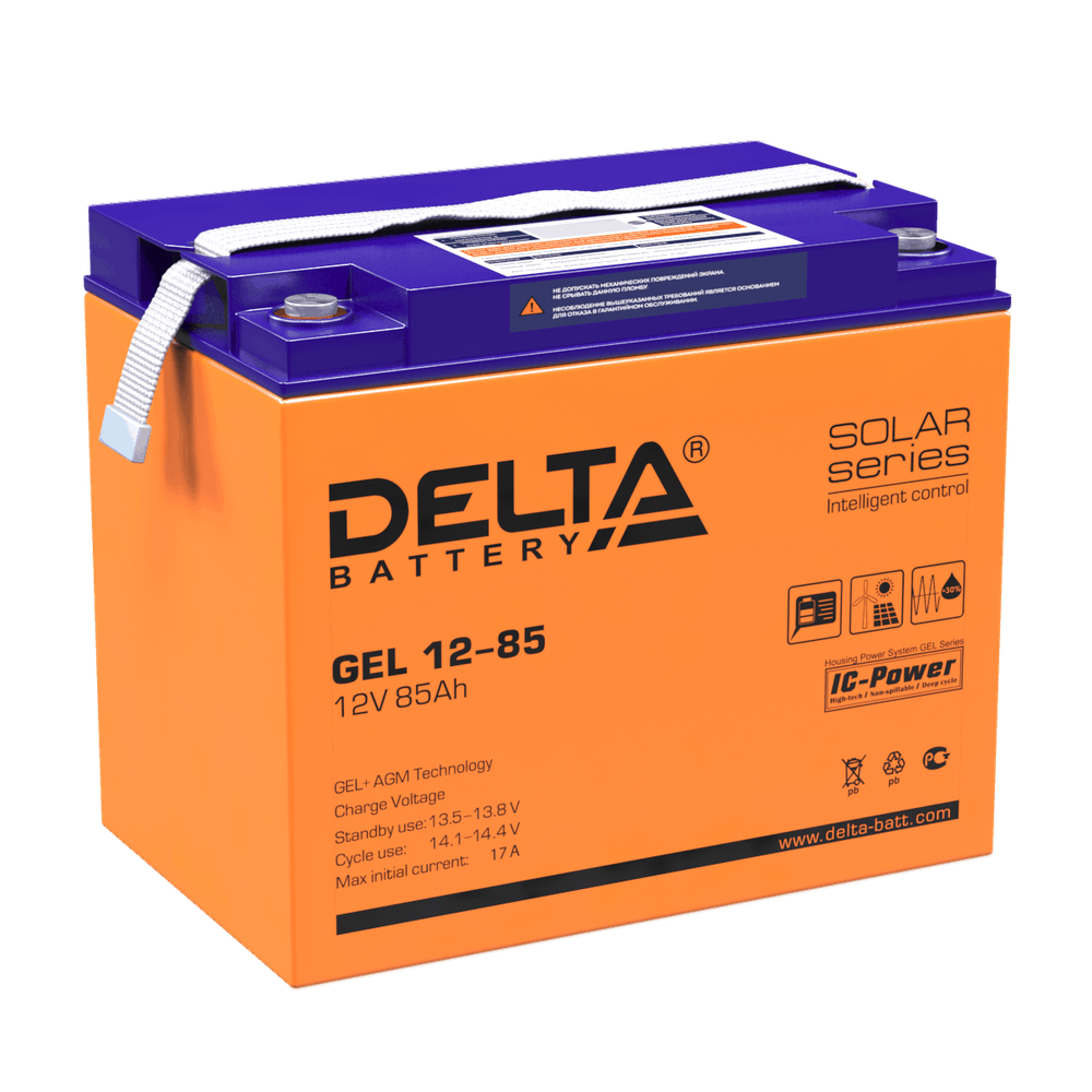 Аккумулятор DELTA GEL 12-85 - GEL ( 12В / 85Ач ) Аккумулятор DELTA GEL 12-85 - GEL ( 12В / 85Ач )