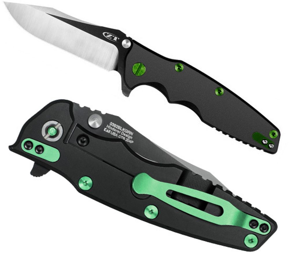 Нож Zero Tolerance модель 0392BLKGRN Рик Хиндерер Limited Edition