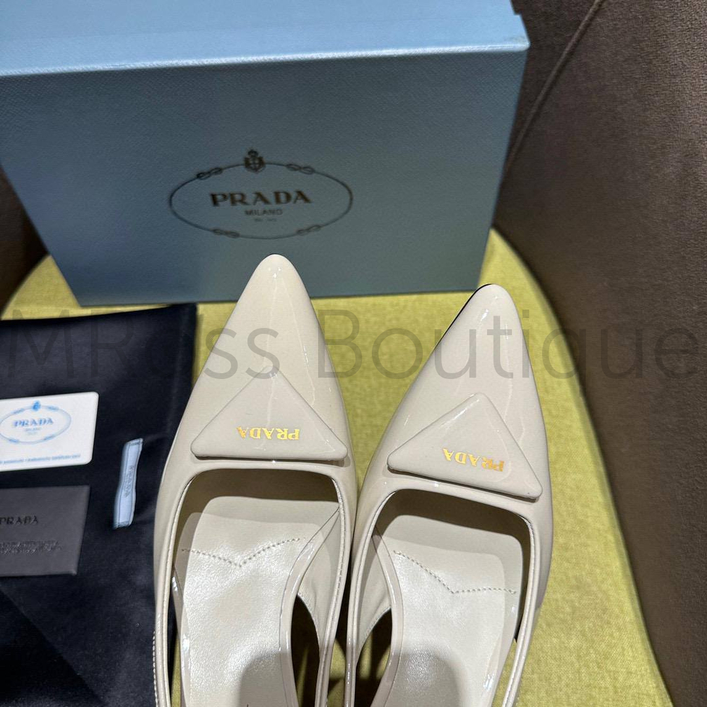 Туфли с открытой пяткой Prada