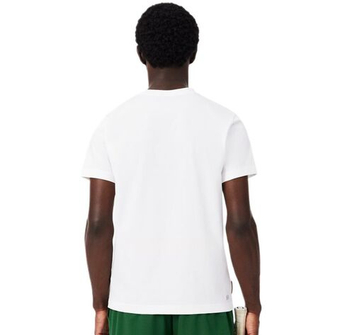 Мужская теннисная футболка Lacoste Roland-Garros Edition - white