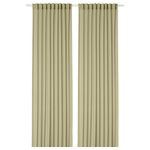 Комплект штор IKEA ROSENROBINIA (РОЗЕНРОБИН), Салатовый, 145x250 см, 2 шт