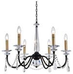 Подвесная люстра Newport АНАСТАСИЯ 3976/C black+brass