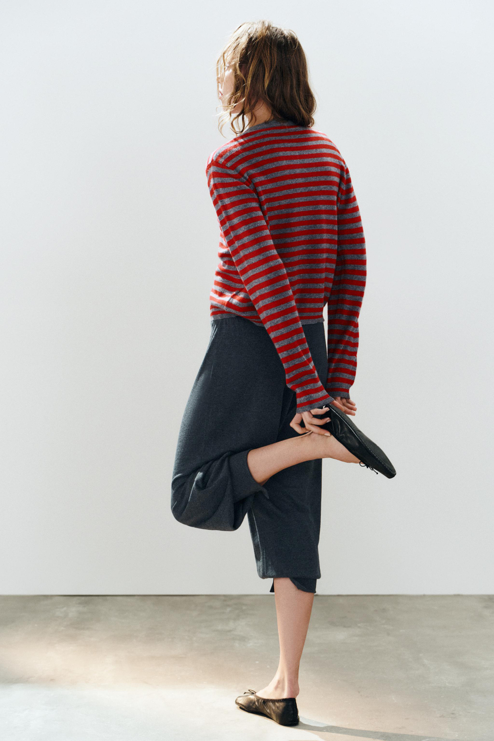 КАРДИГАН ИЗ 100% ШЕРСТИ В ПОЛОСКУ — ZARA