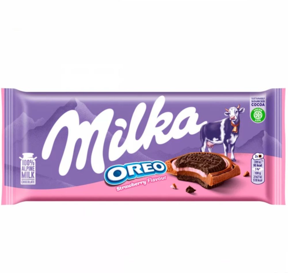 EURO MIka шок OREO 92гр Сендвич клубничный 16ш