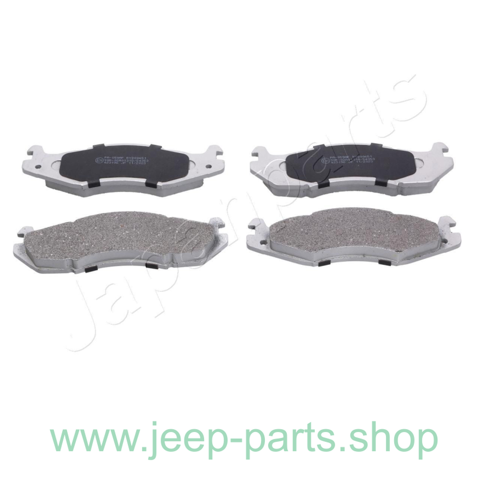 Колодки тормозные JAPAN PARTS PA059AF передние для Jeep Cherokee XJ (1987-1993 Renix)