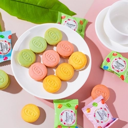 Печенье-сэндвич MACARON со вкусом чая Матча и взрывной карамелью, коробка 132 г