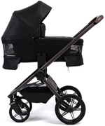 Детская коляска Peppy Monaco Thermo 3 в 1 с автокреслом Rise Milk Black