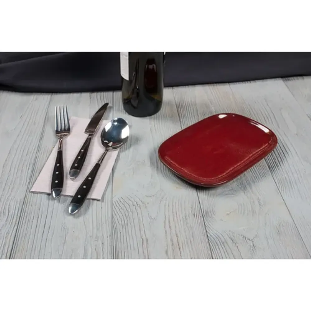 Блюдо овальное 20*13 см h1,9 см для закусок Evolution Dark Red P.L. Proff Cuisine [1]