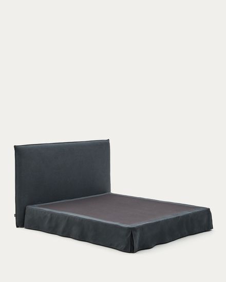 Кровать Jaira La Forma антрацитово-серого цвета 180 x 200