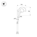 Кронштейн OXOR-SB2-1 BLACK (Arlight, Сталь)