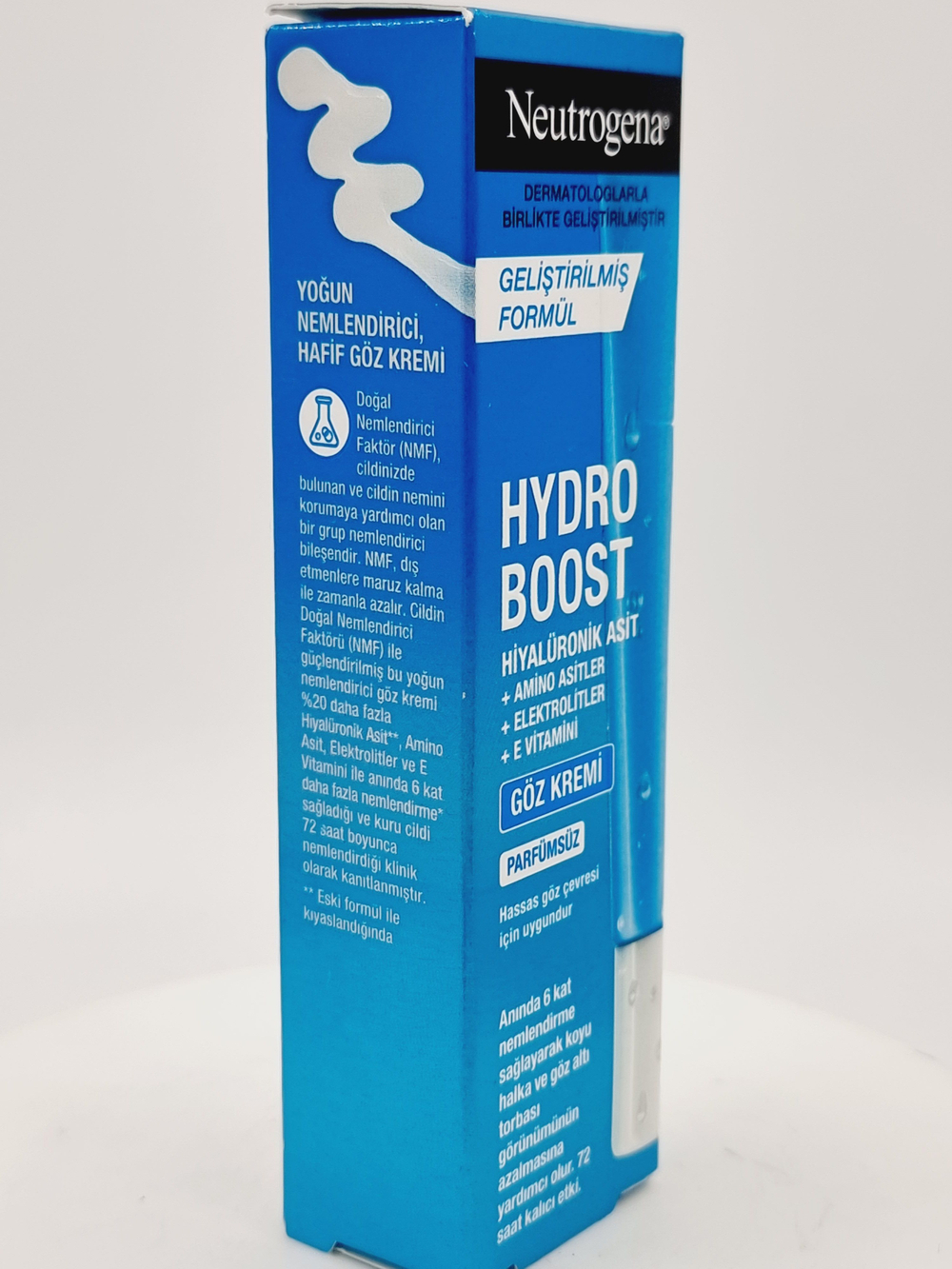 Neutrogena Крем для интенсивного увлажнения кожи вокруг глаз Hydro Boost с гиалуроновой кислотой 15 мл (Франция)