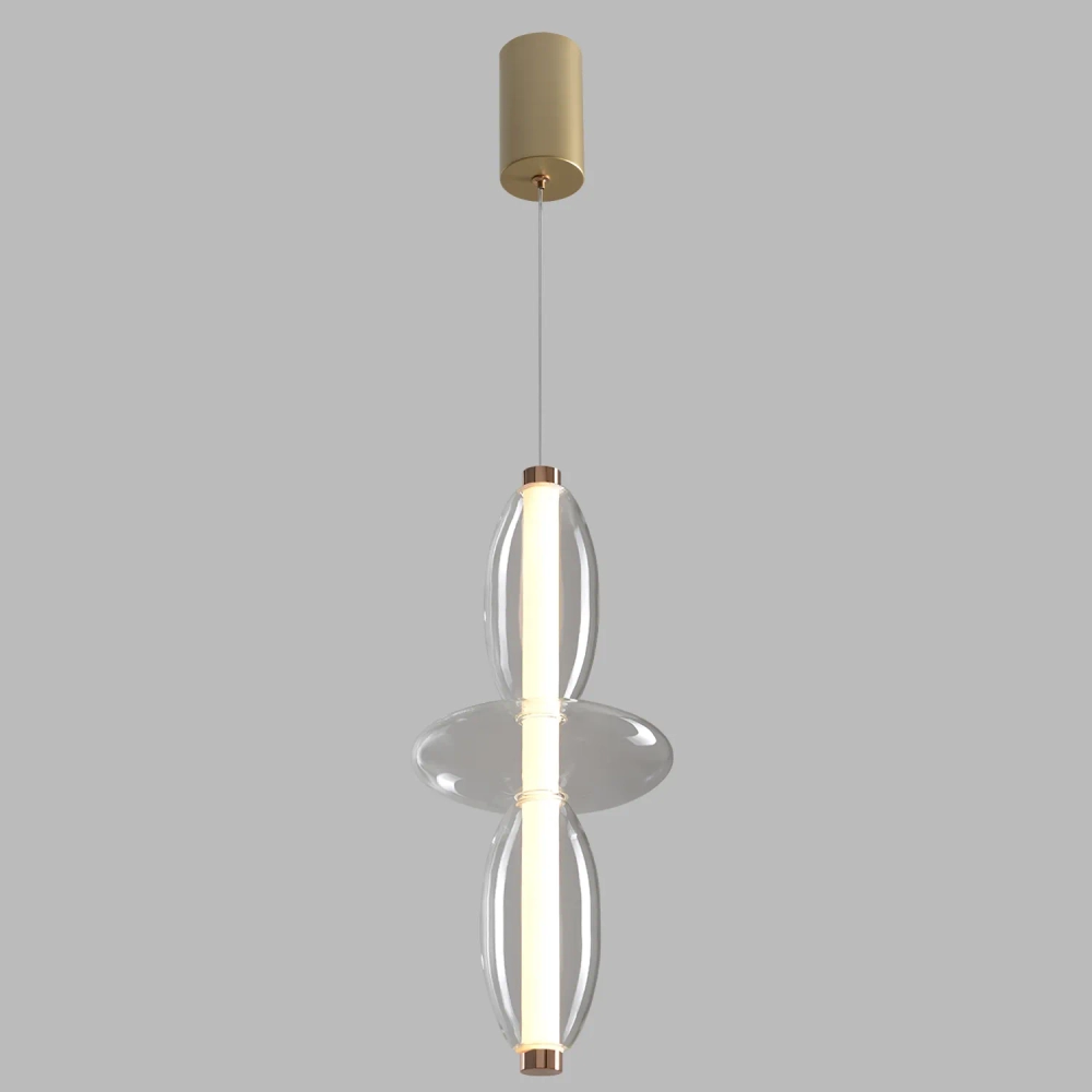 Светильник подвесной Crystal Lux QUASAR SP14W LED TRANSPARENT