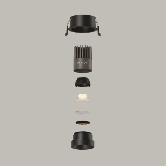 Встраиваемый светильник Maytoni Technical Downlight Dip DL115-10W-3K-B