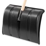 Лопата для уборки снега пластиковая, 470х350х1410 мм, деревянный черенок, Сибртех — фото 5