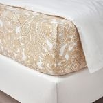 Простыня на резинке IKEA JATTEVALLMO (ЙЭТТЕВАЛЛМО), Желтый с рисунком, 180х200 см
