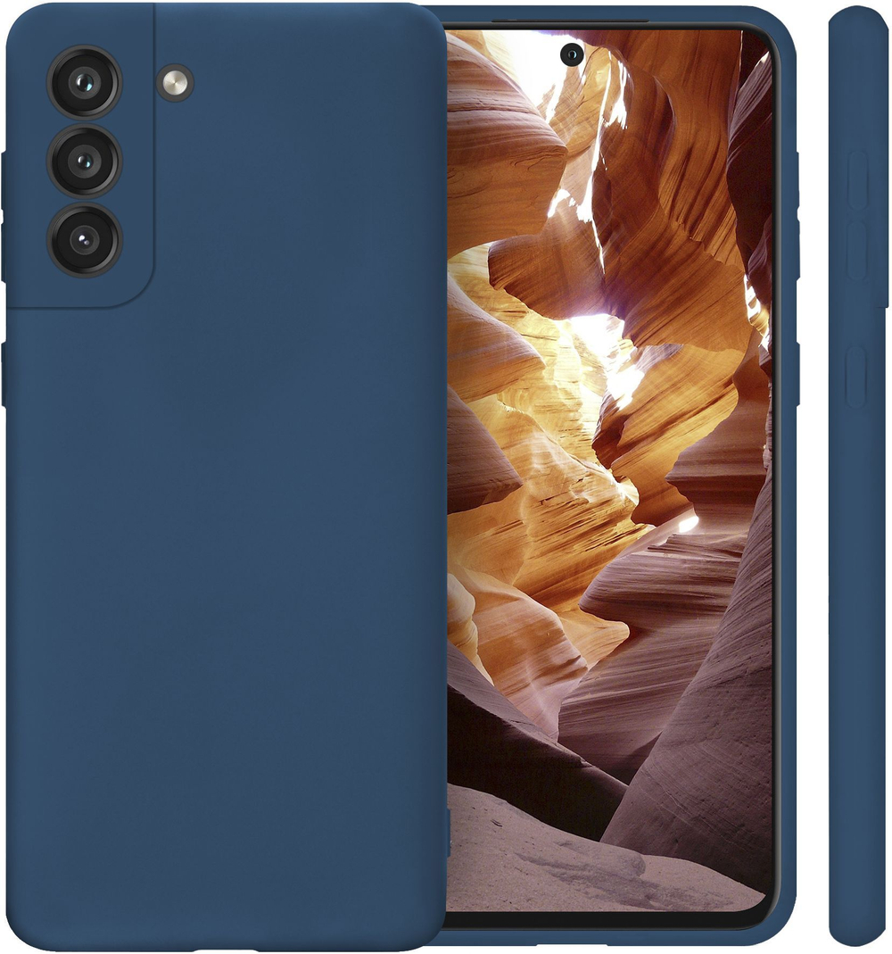 Мягкий Soft Touch чехол из силикона для SAMSUNG GALAXY S21 5G (не ULTRA / FE / PLUS!) с бархатной подкладкой