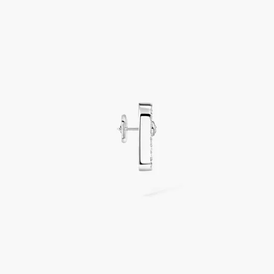 Messika Move Uno single pave stud earring