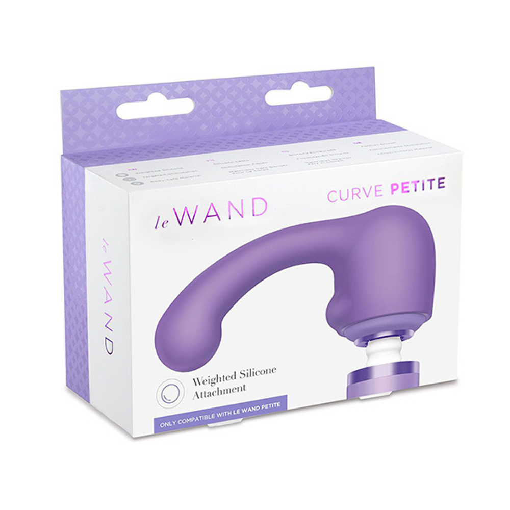 Фиолетовая утяжеленная насадка 9см для массажера Le Wand Curve LW-010-VT