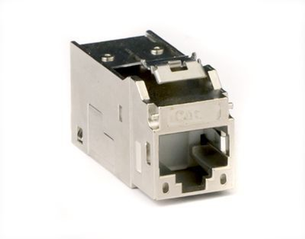 Модуль  Keystone RJ45 CAT6A экранированный, серебристый (форм-фактор МС)