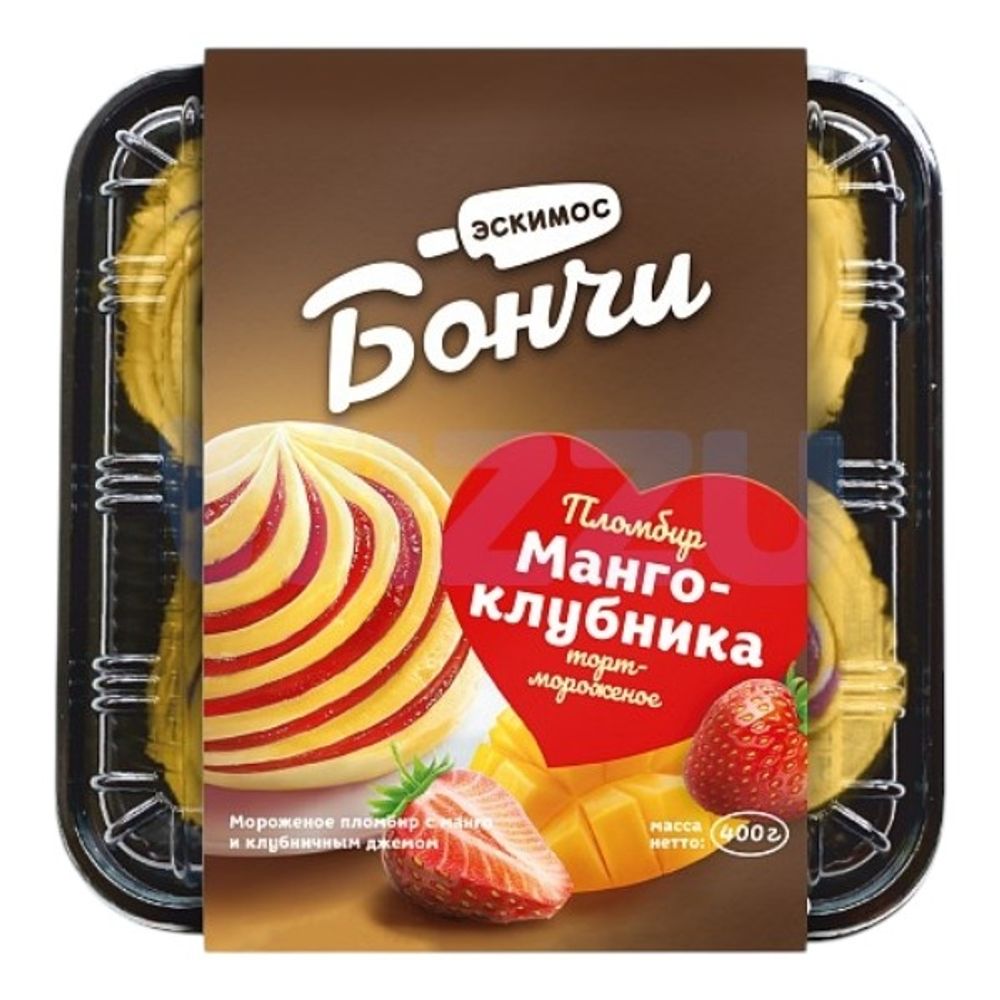 Торт Мороженное Bonci Манго-клубника 400гр