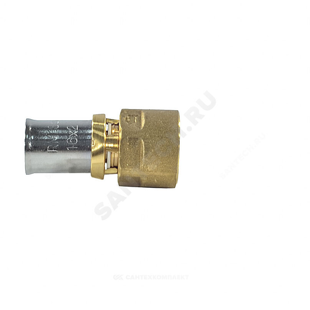 Муфта для МП/PE-X труб латунь пресс Дн 20х1/2" ВР RM109 Giacomini RM109Y037