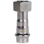 ROMMER Переходник с накидкой гайкой 15x1/2" из нержавеющей стали прессовой