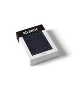 Мужские трусы слипы спорт Atlantic, набор 3 шт., хлопок, темно-синие, 3MP-171