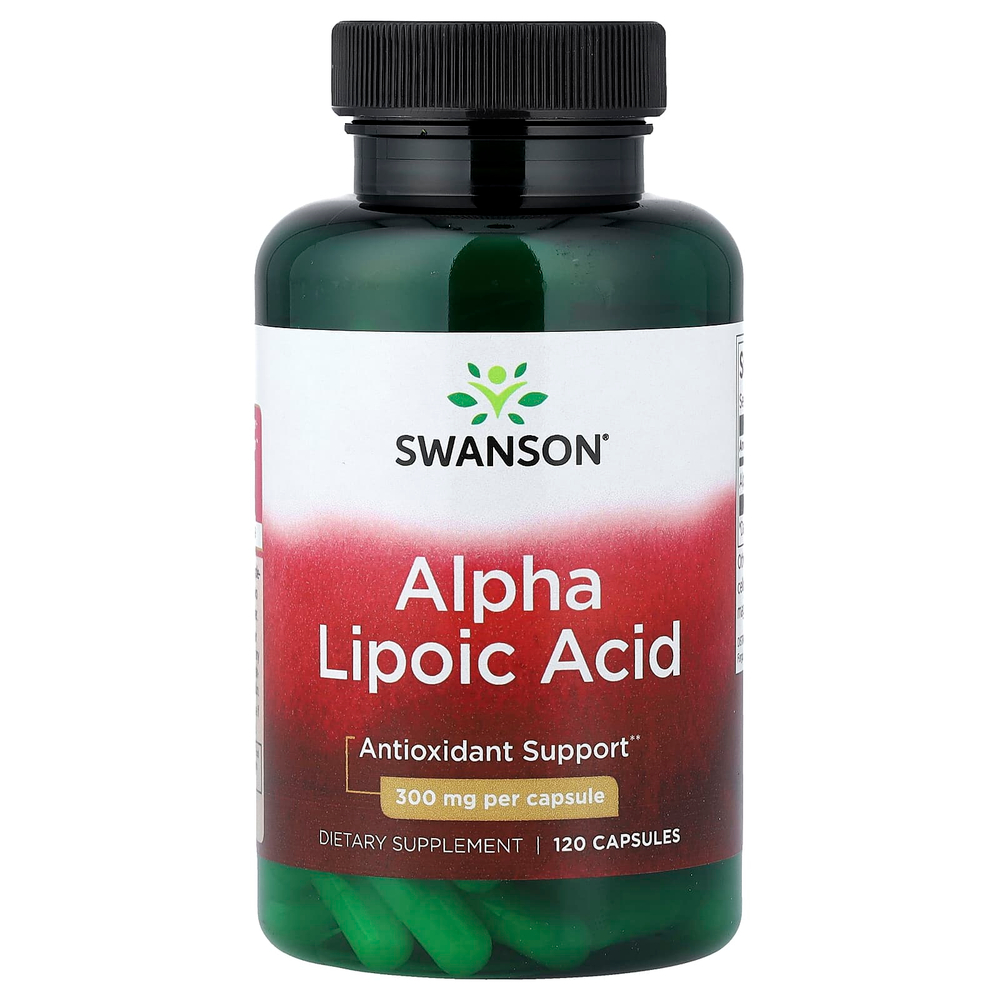 Swanson Vitamins, альфа-липоевая кислота, 300 мг, 120 капсул
