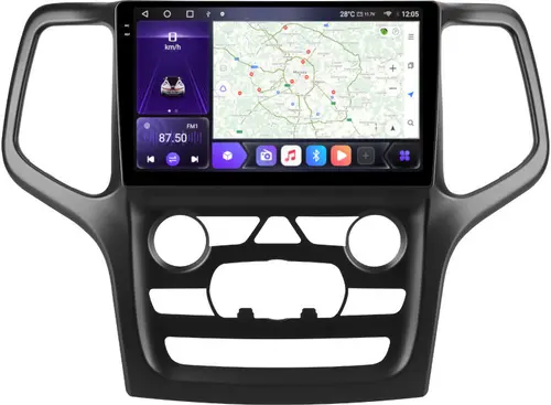 Магнитола для Jeep Grand Cherokee WK2 2013-2021 (взамен 5" экрана) - Kuberg EW-9176-1 QLed+2K, Android 12, Быстрая, CarPlay, 4G SIM-слот
