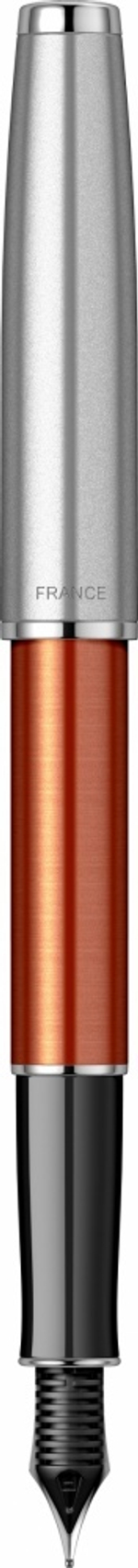 Перьевая ручка Parker Sonnet Essentials Orange SB Steel CT 2169228, перо: F, цвет чернил black, в подарочной упаковке.