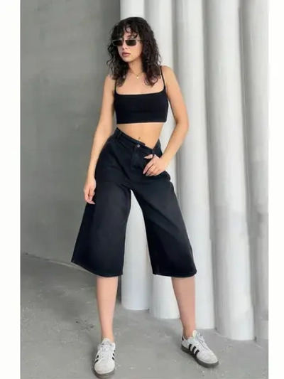 Шорты джинсовые удлиненные Багги baggy