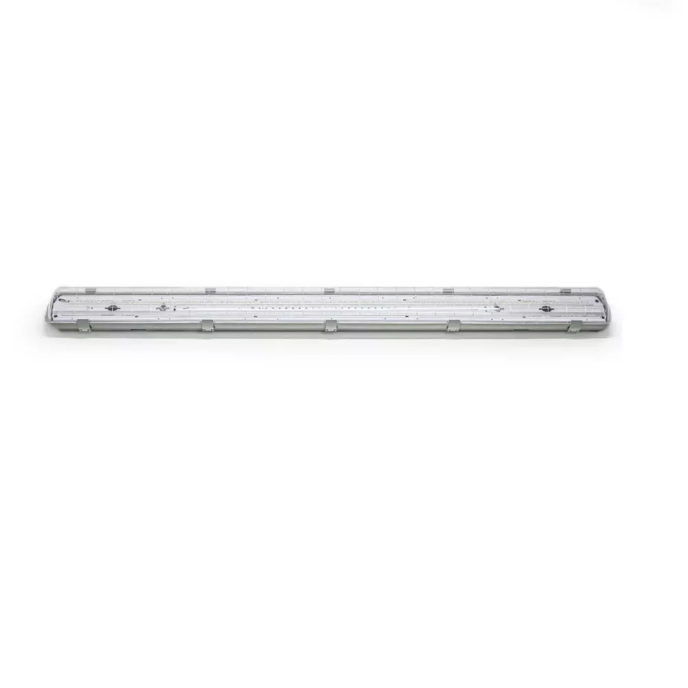 Светильник LED ДСП Айсберг 76W-9500Лм IP65 5000К прозрачн. с БАП 3ч 1262х124х85мм vs103-76-tr-5k-li3h
