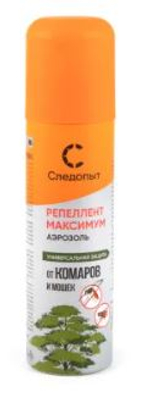 Репеллент Следопыт ''Максимум'' от мошек и комаров, аэроз., 150 мл/24/