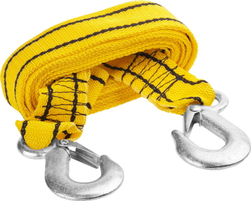STAYER 2 крюка, 4 м, сумка, 2.5 т, буксировочный трос (61207-2.5)