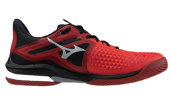 Мужские кроссовки теннисные Mizuno Wave Exceed Tour 6 AC - radiant red/white/black