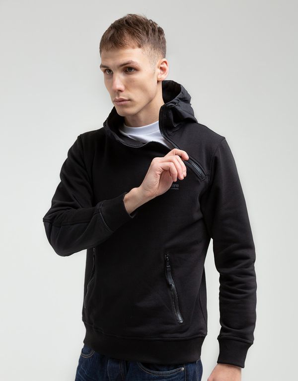 Худи We Don’t Care Diagonal Zip Hoodie Black - фото 5