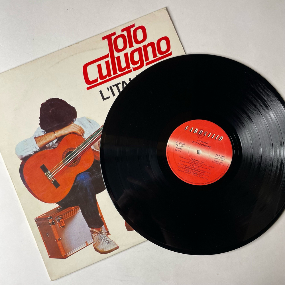 Винтажная виниловая пластинка LP Toto Cutugno Тото Кутуньо L'Italiano (Италия 1983)