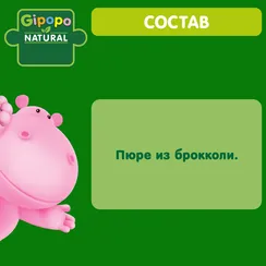 Пюре Gipopo Брокколи с 4 мес 80 г