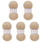 Пряжа Alize (Ализе) Lana Gold 800 / уп.5 мот. по 100 г, 800м, 005 бежевый A