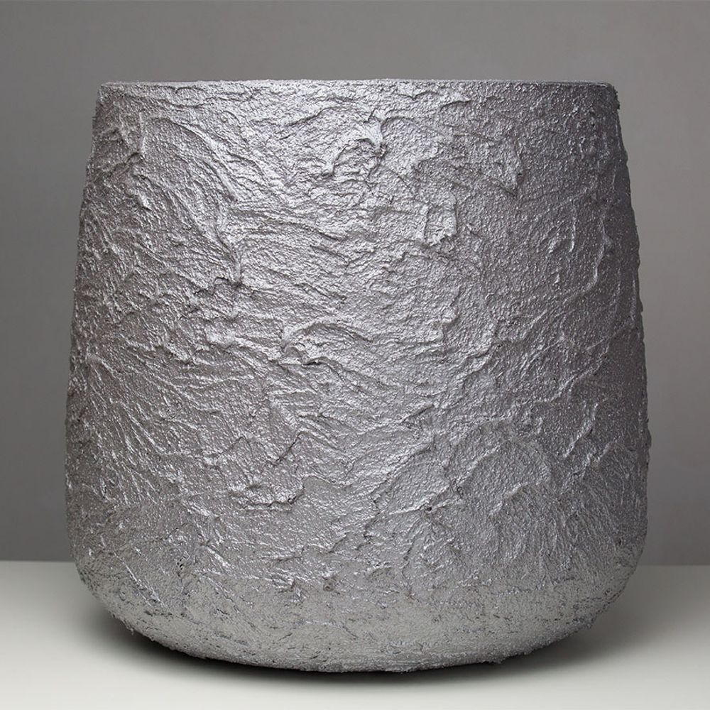 Кашпо CONE SILVER MAX D36 H75