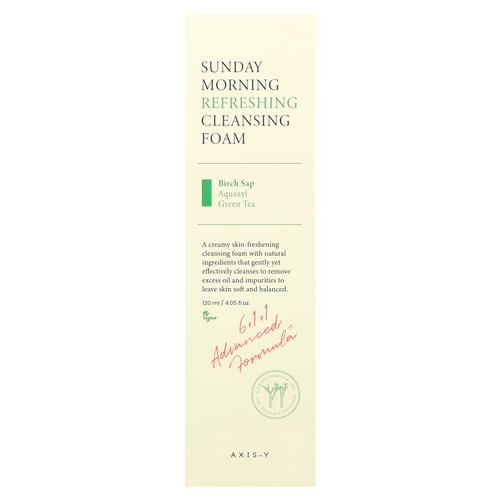 Axis-Y, Sunday Morning, освежающая пенка для умывания, 120 мл (4,05 жидк. унции)