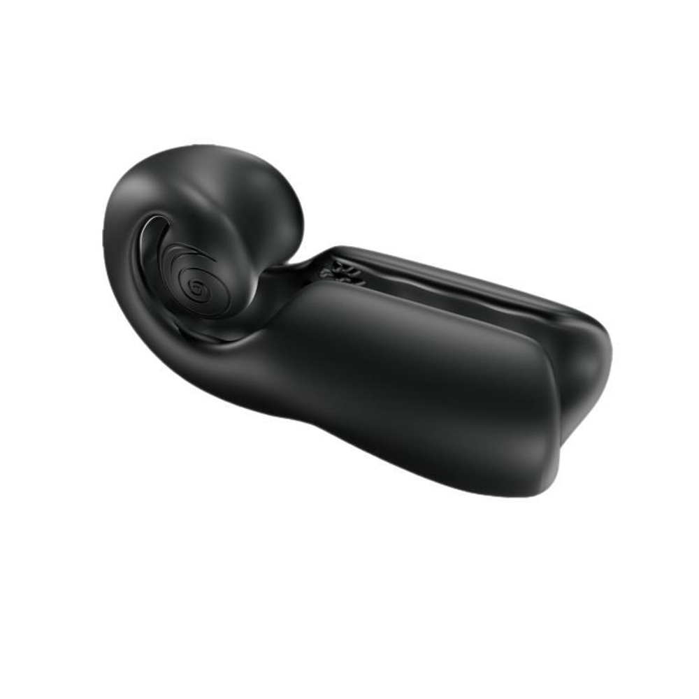 Черный мастурбатор SVibe Evo с вибрацией (Цвет: черный)