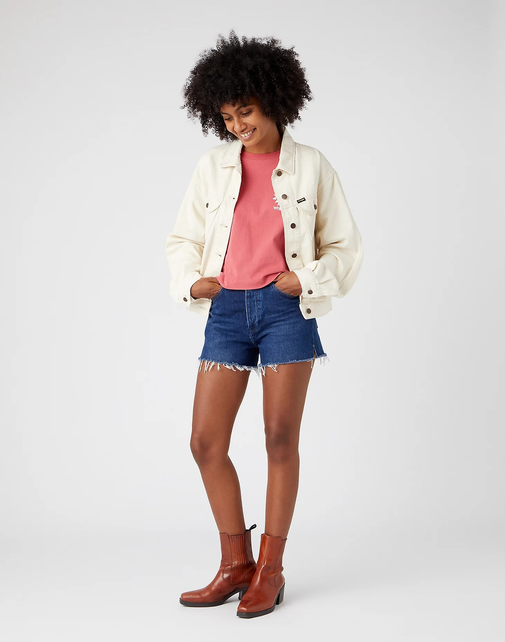 Шорты джинсовые женские WRANGLER HIGH RISE FESTIVAL S