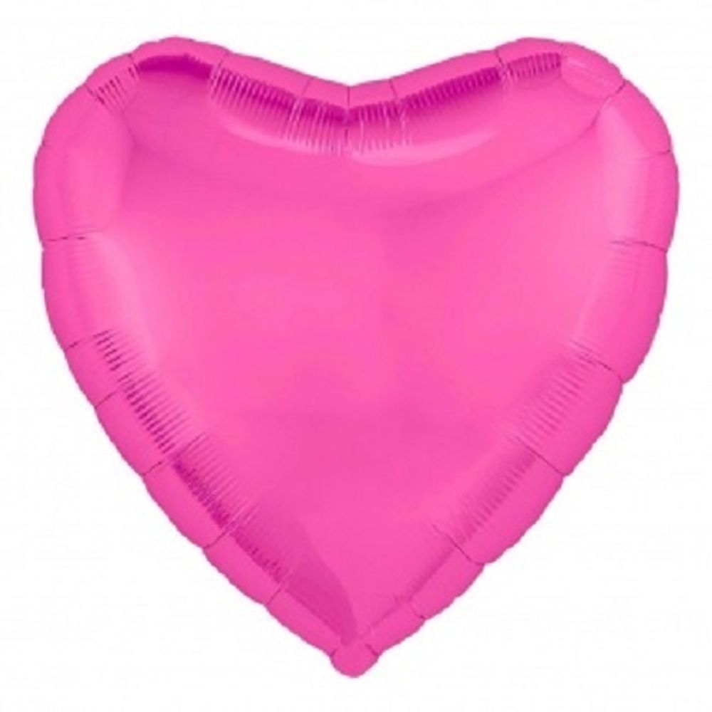 Р Б/РИС СЕРДЦЕ 18" Металлик Pink Peony