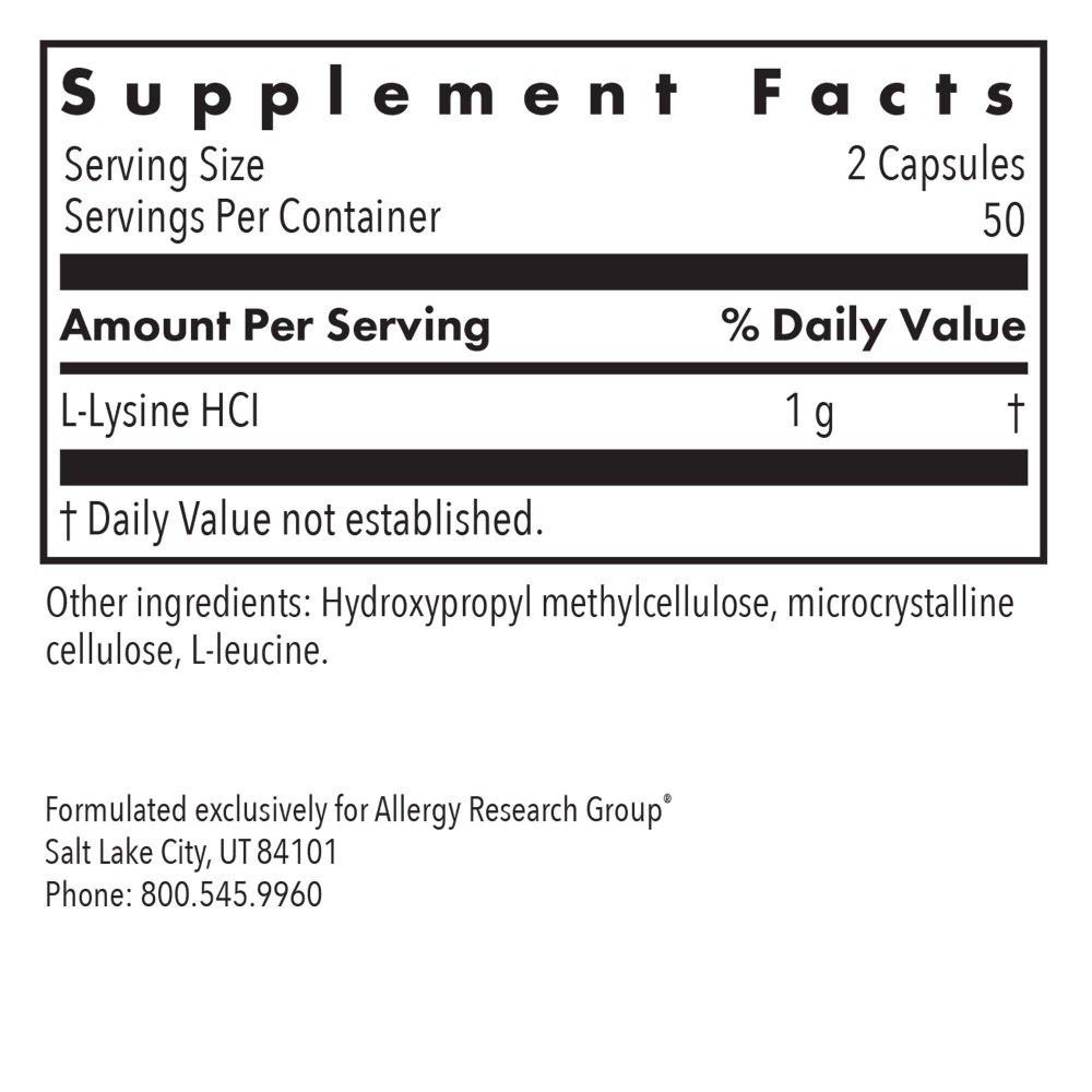 L-Lysine 500 mg