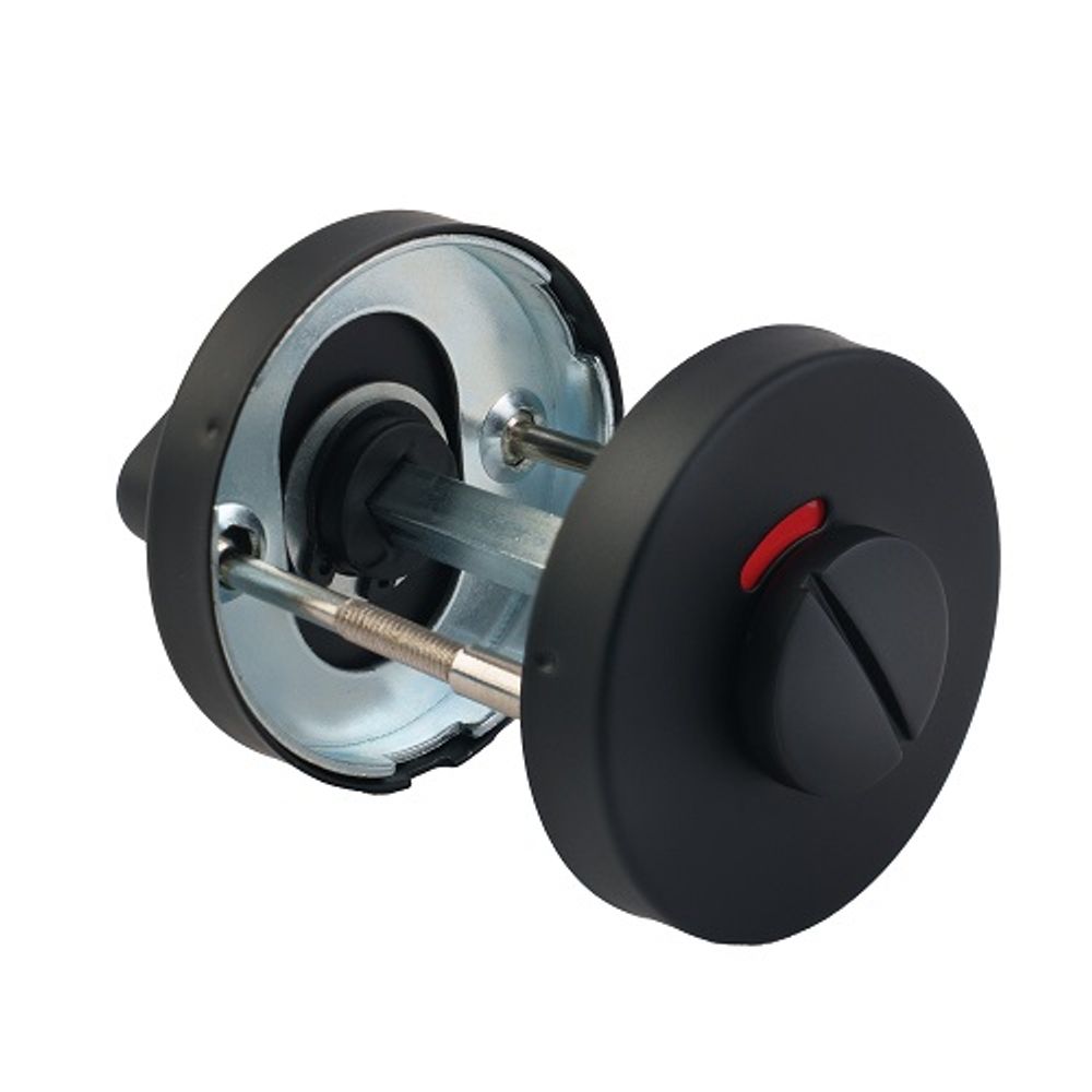 Ручка поворотная FUARO DSS-02-BK6 black (нержавейка 201) c индикатором /65549/