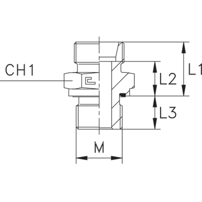 Штуцер FE DS30 42x2 (корпус)