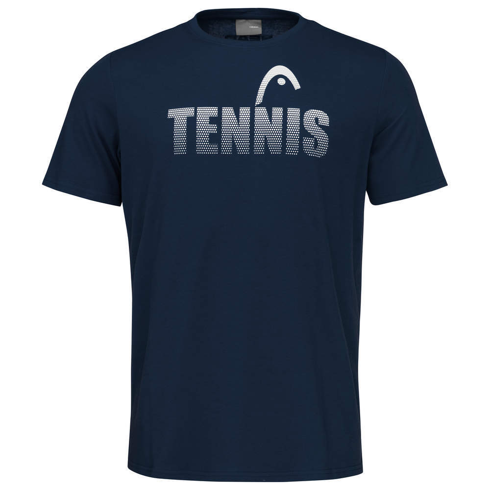 Футболка для мальчика теннисная Head Club Colin T-Shirt JR - dark blue