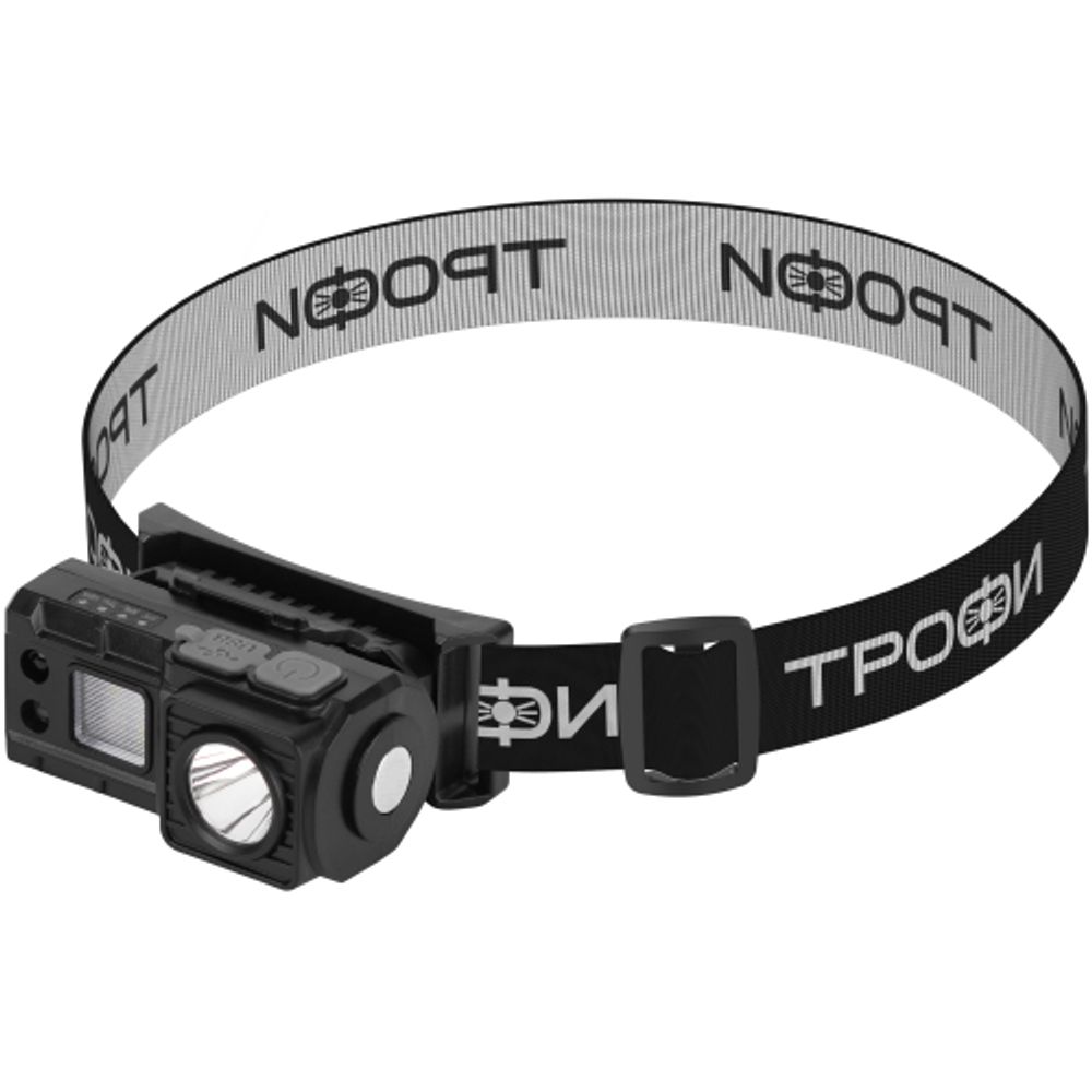 Фонарь налобный светодиодный Трофи GA-102 аккумуляторный 3 Bт сенсорное управление магнит клипса 5 режимов | Налобные фонари