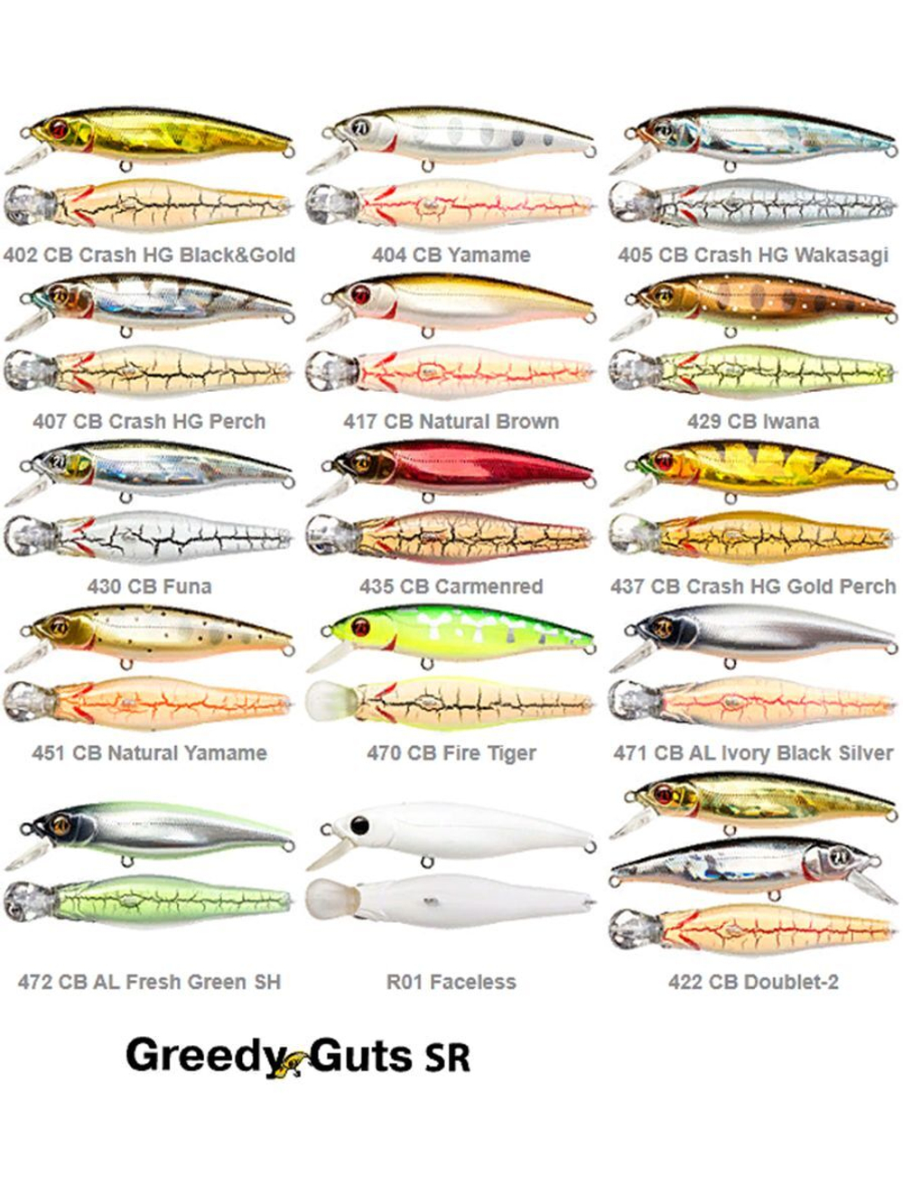 Воблер для рыбалки Pontoon21 Greedy-Guts 55F-SR, 55мм, 3,9 гр., 0.5-0.8 м., цвет 405